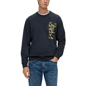 s.Oliver Sweatshirt voor heren met lange mouwen, blauw, 3XL