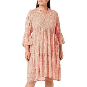 KAFFE Kaisolde Amber Damesjurk, Vermillion/antieke bloem, 40