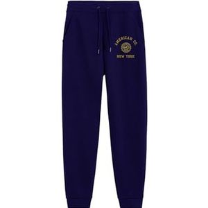 AMERICAN COLLEGE USA Joggingbroek chino's sport warme kleding unisex mannen en vrouwen casual model ACJOGW4 Navy XXL, Blauw, XXL