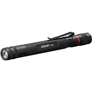Coast HP3R 245 lumen oplaadbare verstelbare focus inspectie fakkel, zwart