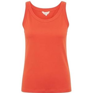 Part Two ArvidaPW Dames Slim Fit Mouwloze Top, Mandarijn Rood, XL
