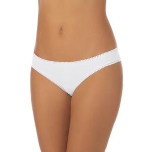 On Gossamer Women's Cabana Cotton Low -Rise Bikini Panty, White, Medium