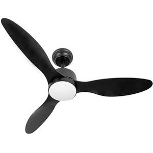 Eden pulse Zwarte ventilator, 24 W, 2424 lm, instelbare temperatuur, afstandsbediening, timer, 32,5/45 x 107 x 107 cm