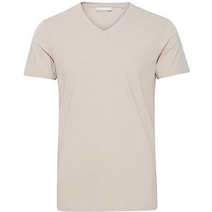 CASUAL FRIDAY CFLincoln T-shirt met V-hals voor heren, korte mouwen, slim fit, 154503_chateau grijs, M