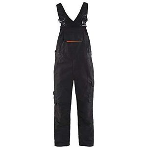 Blaklader 269513309956C156 Bib Overall met Stretch, Zwart/Rood, Maat C156