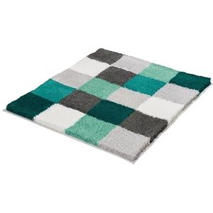 Kleine Wolke Badtapijt ""Caro"", groen/grijs, 55 x 65 cm