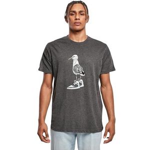 Mister Tee Shirt  donkergrijs / zwart / wit