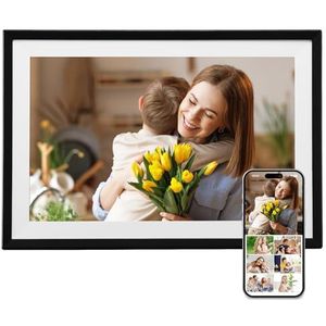 VEVOR Digitale fotolijst, 260 mm, IPS-touchscreen, HD 1280 x 800, geheugen 32 GB, automatische rotatie in verticaal en horizontaal, direct delen van foto's, video's via app, 2 stuks