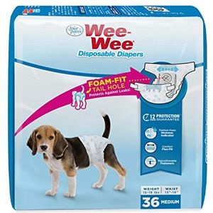 Four Paws Wee-Wee Wegwerp Hondenluiers Medium (36 Count)