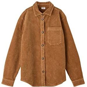 s.Oliver Junior Boy's Cord hemd, bruin, 128/134