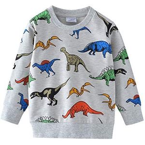 Little Hand Sweatshirt voor jongens, 2-dinosaurus, 122 cm