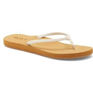 Roxy - Costas - Strand Teenslippers - Gevlochten Synthetisch Leer - Zacht EVA Voetbed