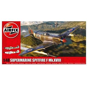 Airfix Modelset - A05140 Supermarine Spitfire F Mk.XVIII modelbouwpakket - plastic modelvliegtuigkits voor volwassenen en kinderen vanaf 8 jaar, set inclusief sparren en stickers - schaalmodel 1:48