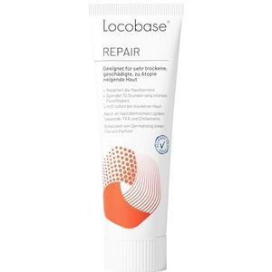 Locobase - Repair Crème - Parfumvrij - 30 g - 72 Uur Hydratatie voor Zeer Droge Huid
