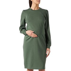 Noppies Maternity damesjurk met lange mouwen Kalida jurk, eendgroen P721, XS