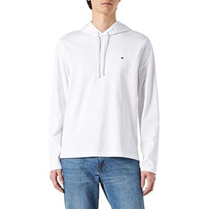 Tommy Hilfiger Lichtgewicht sweatshirt met capuchon voor heren, Wit, S