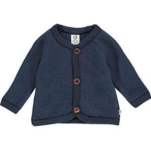 Müsli by Green Cotton Baby Boys Woolly Fleece Jacket, Night Blue, 80/86, nachtblauw, 80/86 cm