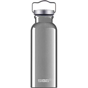 SIGG - Aluminium drinkfles, origineel aluminium, klimaatneutraal gecertificeerd, geschikt voor koolzuurhoudende dranken, lekvrij, vederlicht, BPA-vrij, 0,5 l