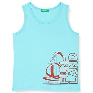 United Colors of Benetton Tanktop voor kinderen en jongens, turquoise 31 m, 12 Maanden