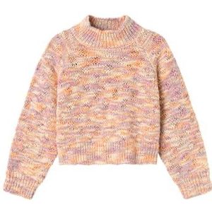 NAME IT Meisjes Nkfobbelina Ls Short Knit Gebreide Trui, Peach Bloom, 122-128