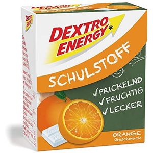 Dextro Energy Schoolstof Oranje/Mini druivensuiker-safeltje met snel beschikbare glucose en prikkelplezier (1 x 50 g) parent 1 x 50 g