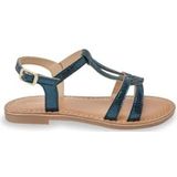 Les Tropeziennes - Backle - Sandalen - Turquoiseblauw - Leren