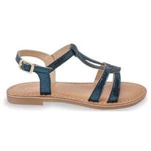 Les Tropeziennes - Backle - Sandalen - Turquoiseblauw - Leren