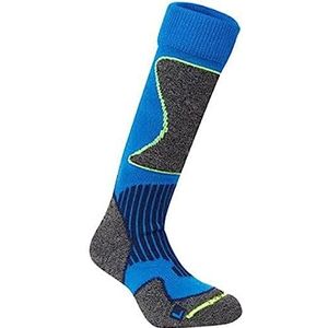 McKINLEY Unisex Kids New Nils sokken, blauw koningsblauw/groen LIM, 31-34, blauw koningsblauw/lim