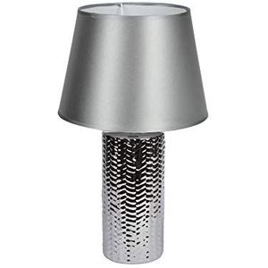 Homea 6LCE128AG lamp, keramiek, 40 W, zilver, diameter 28 x 48 cm