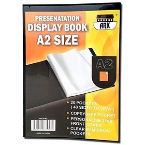 A2 Zwart Presentatie Display Boek van Ark (20 Zakken A2 (Eenpersoon))
