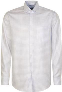 Seidensticker Overhemd wit, Ruit