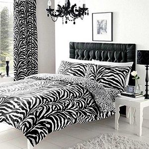 Gaveno Cavailia Zebra Skin Luxe Bed Set met Dekbedovertrek en kussensloop, Polyester-katoen, Single