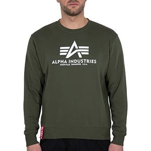 Alpha Industries Mens 178302257-dark green-4 XL sweatshirt, multicolor, standaard