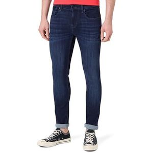 7 For All Mankind Slimmy Tapered Luxe Performance Plus Deep Blue Jeans voor heren, Donkerblauw, 28W