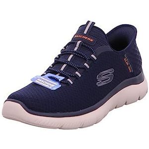 Skechers Heren Summits High Range Sneaker, Navy Mesh Trim, 48.5 EU