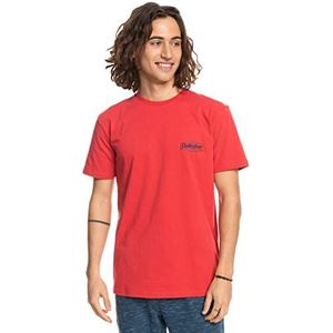 Quiksilver Familiar Place - T-Shirt - Heren - XS - Rood