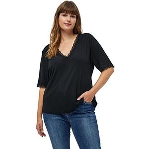 Peppercorn Dames GAI kanten blouse Curve 2, zwart, 18