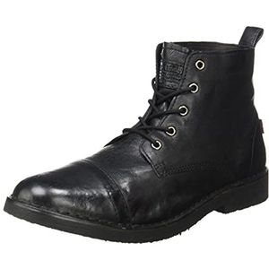 Levi's heren track mode-laarzen, briljant zwart, 48 EU