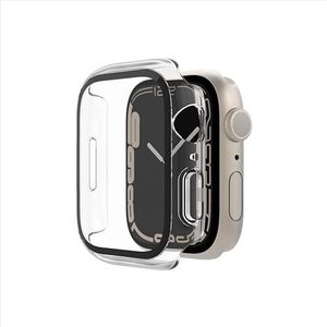 Belkin TemperedCurve Apple Watch Series 8-screenprotector, bescherming van rand tot rand, beschermende bumper - screenprotector van gehard glas, Apple Watch-accessoires - Transparant