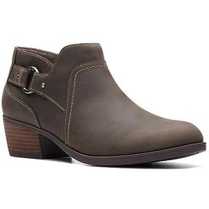 Clarks dames Charlten Grace enkellaars, Taupe Vet Leer, 6.5