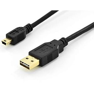 DIGITUS ak-300123 – 010-S 1 m USB naar Mini-USB B zwarte kabel USB