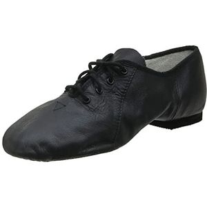 Bloch Dance Jazzsoft Split Sole Leather Jazz Schoen voor dames, Zwart, 34.5 EU