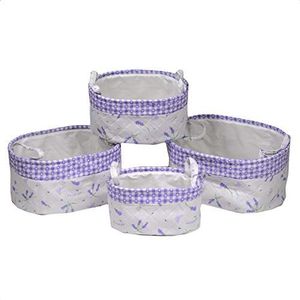Vacchetti 2315560000 mand, stof, lavendel, medium, 4 stuks