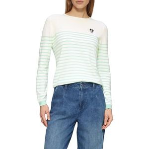 s.Oliver - Gebreide Trui - Munt - Met Hartborduurwerk