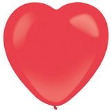 Amscan 9905696 - Latex ballonnen Decorator Standard, 50 stuks, rood, 30 cm / 12, ballon