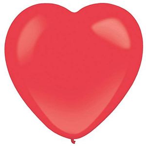 Amscan 9905696 - Latex ballonnen Decorator Standard, 50 stuks, rood, 30 cm / 12, ballon