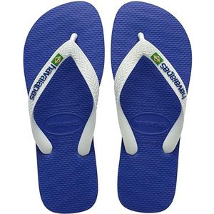 Havaianas Top Brasil Logo, Flip Flop Unisex Volwassenen, Marine Blauw, 34 EU