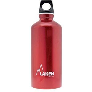Laken Unisex – volwassenen aluminium rood, BPA aluminium drinkfles Futura 0,6 liter, PBA vrij