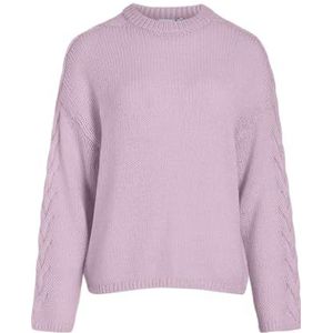 Vimoyano L/S High Neck Knit Trui/Pb, Winsome Orchid, XL