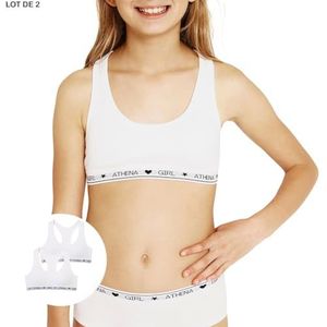 Athena Ultra Soft beha voor meisjes, Wit, 12 Jaren